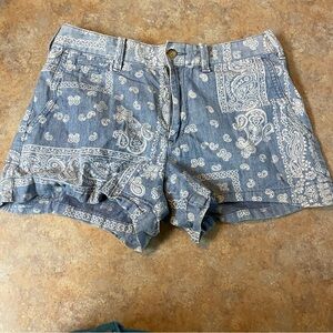 Polo by Ralph Lauren Blue Paisley Women Shorts
